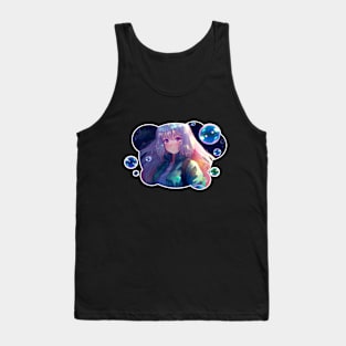 Cute Bubble Girl - Anime Shirt Tank Top